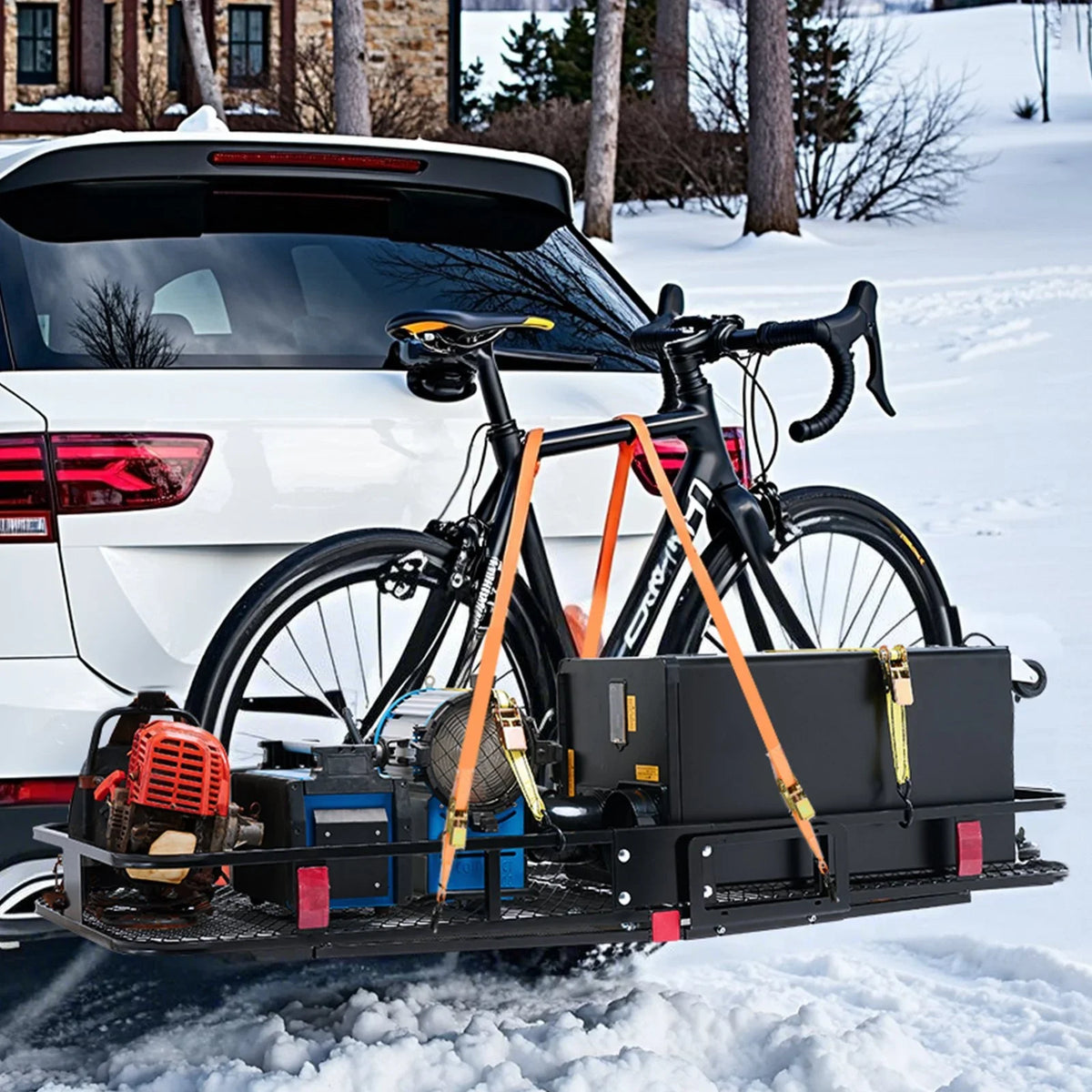 500 lbs Hitch Cargo Carrier Folding Hitch Cargo Carrier for 2" Receiver - View 7