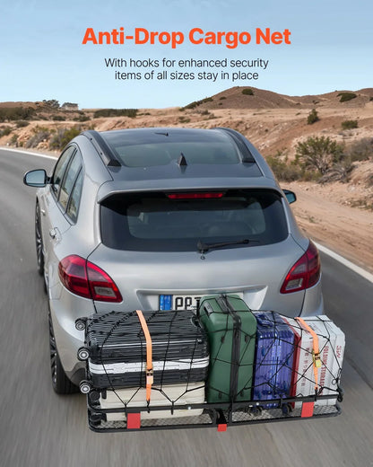 500 lbs Hitch Cargo Carrier Folding Hitch Cargo Carrier with Cargo Net - View 5