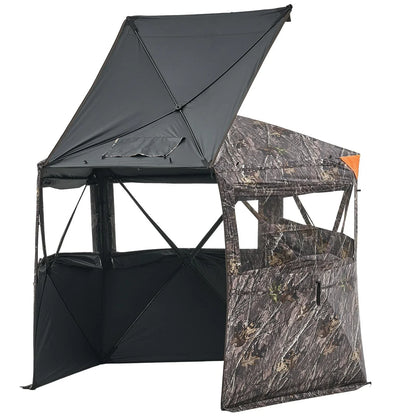6-7 Person Portable Hunting Blind Ground Deer Duck Blind with Carrying Bag - View 9