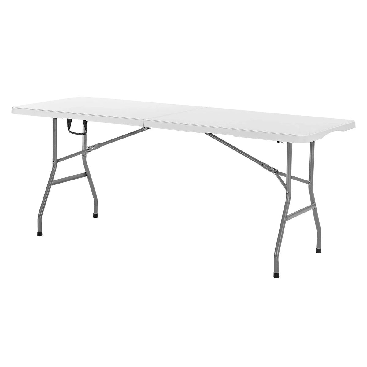6 Ft Plastic Folding Table Portable Picnic Utility Table Handle Indoor Outdoor - View 6