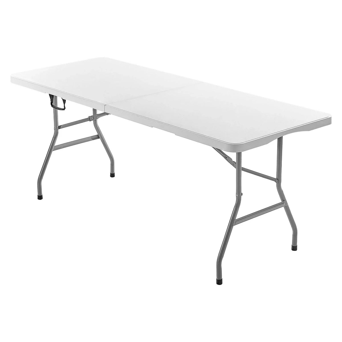 6 Ft Plastic Folding Table Portable Picnic Utility Table Handle Indoor Outdoor - View 7