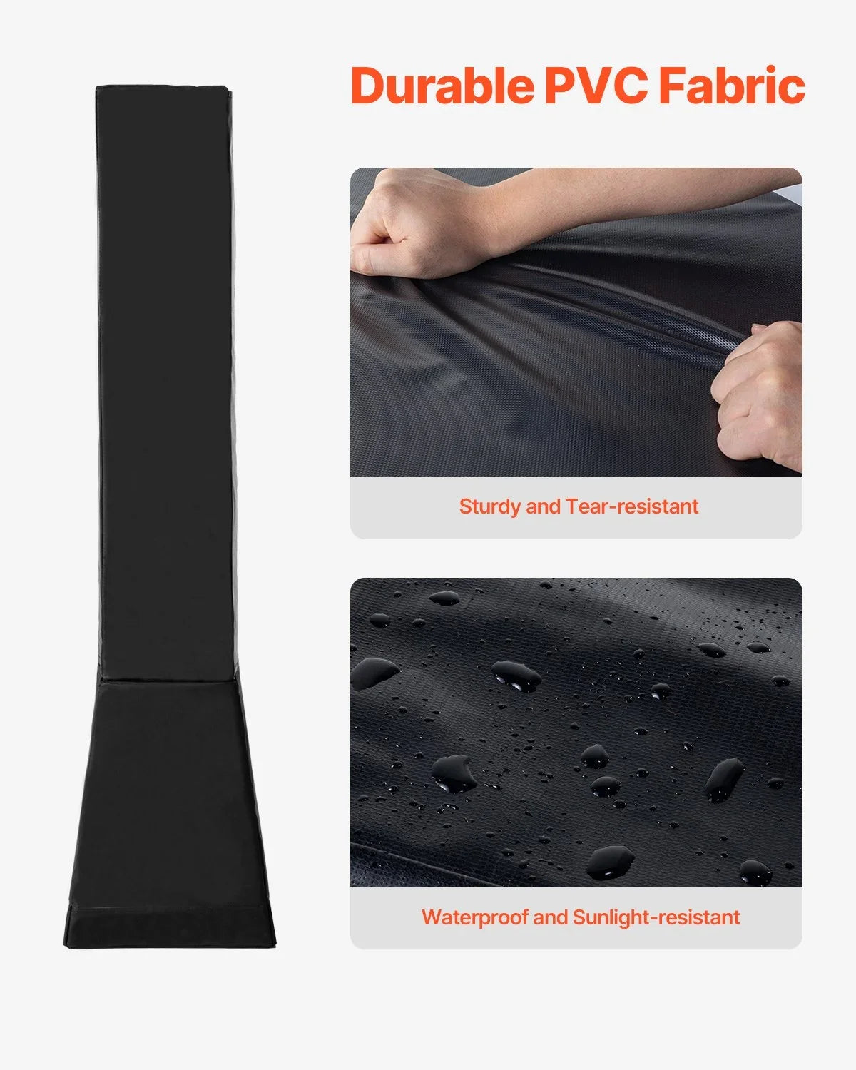 64" Tall Basketball Pole Pad All-weather Durable Padding for 7"x7" Square Pole