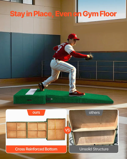 77 in Pitching Mound Portable Pitcher Mound Baseball Softball Outdoor Training - View 4