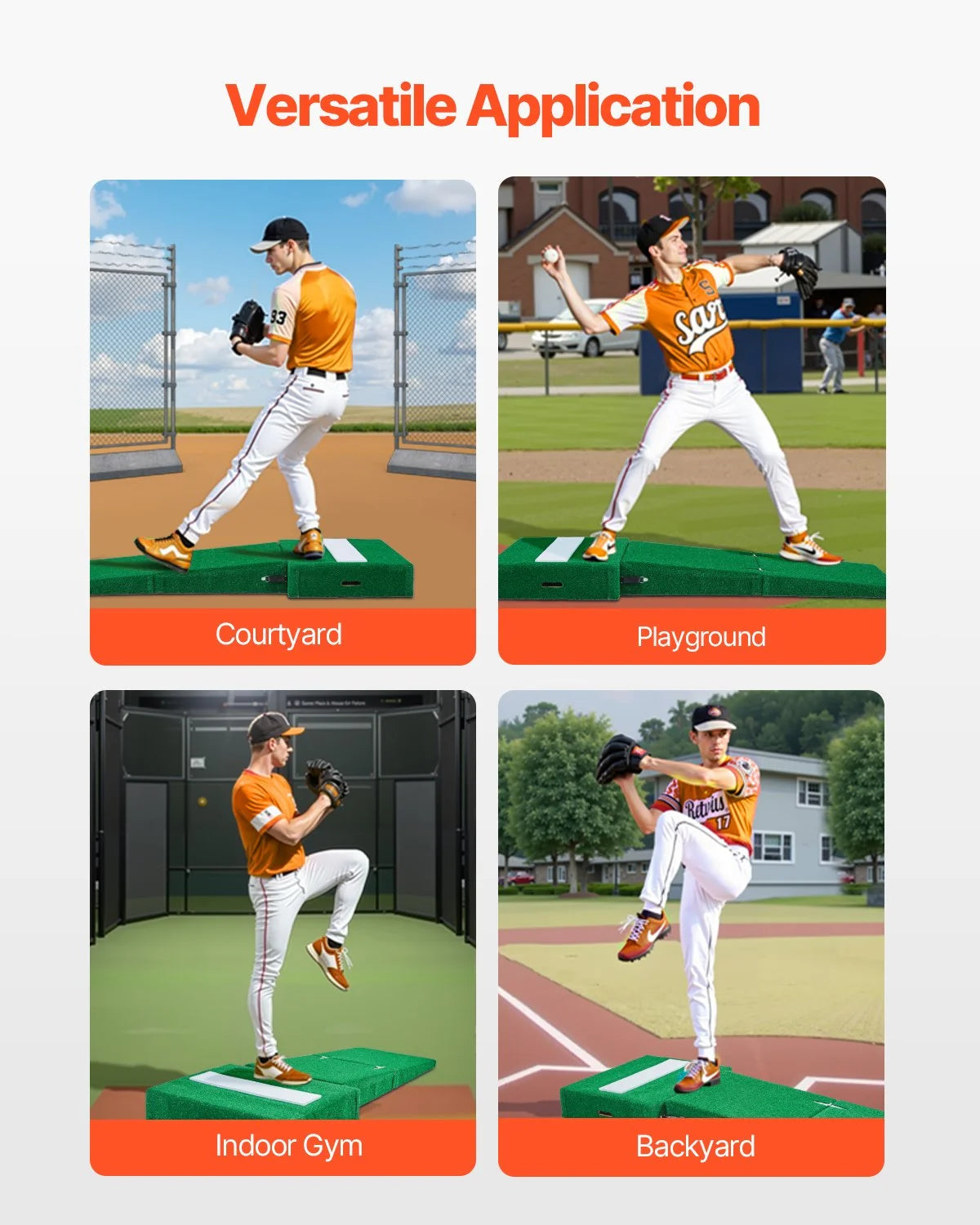 77 in Pitching Mound Portable Pitcher Mound Baseball Softball Outdoor Training - View 6