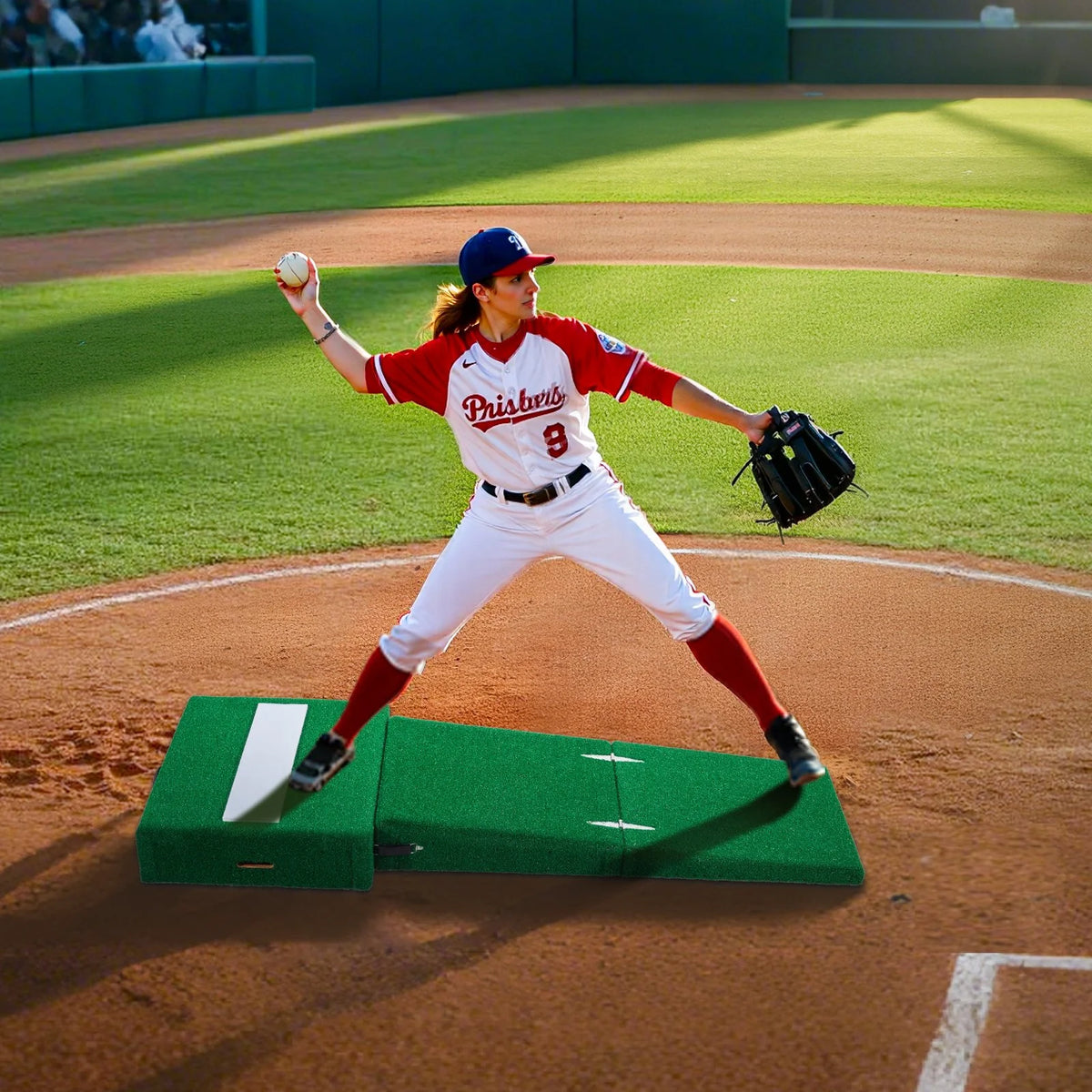 77 in Pitching Mound Portable Pitcher Mound Baseball Softball Outdoor Training - View 7