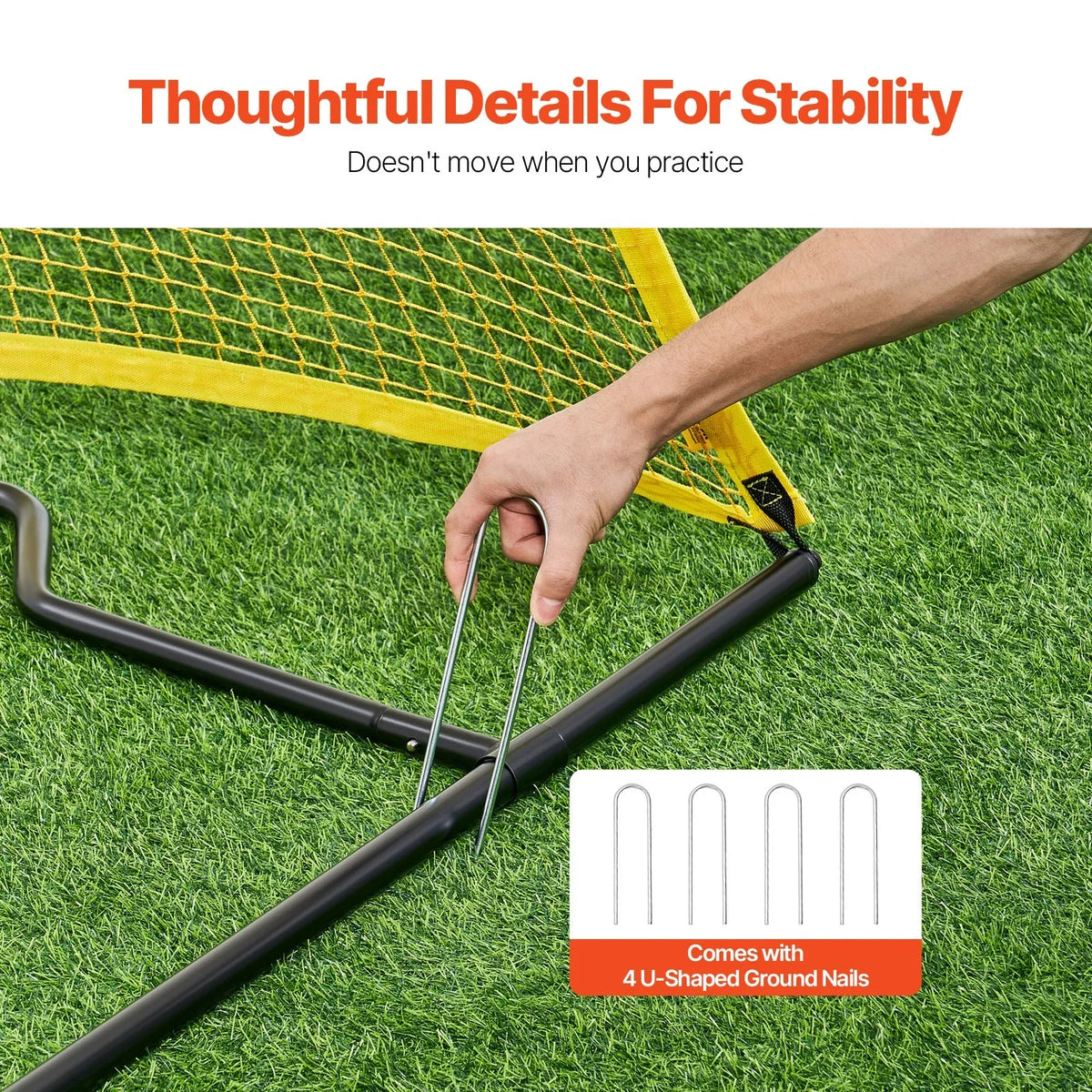7x7FT Soccer Rebounder Portable Soccer Trainer Net with Portable Bag - View 6