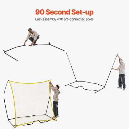 7x7FT Soccer Rebounder Portable Soccer Trainer Net with Portable Bag - View 7