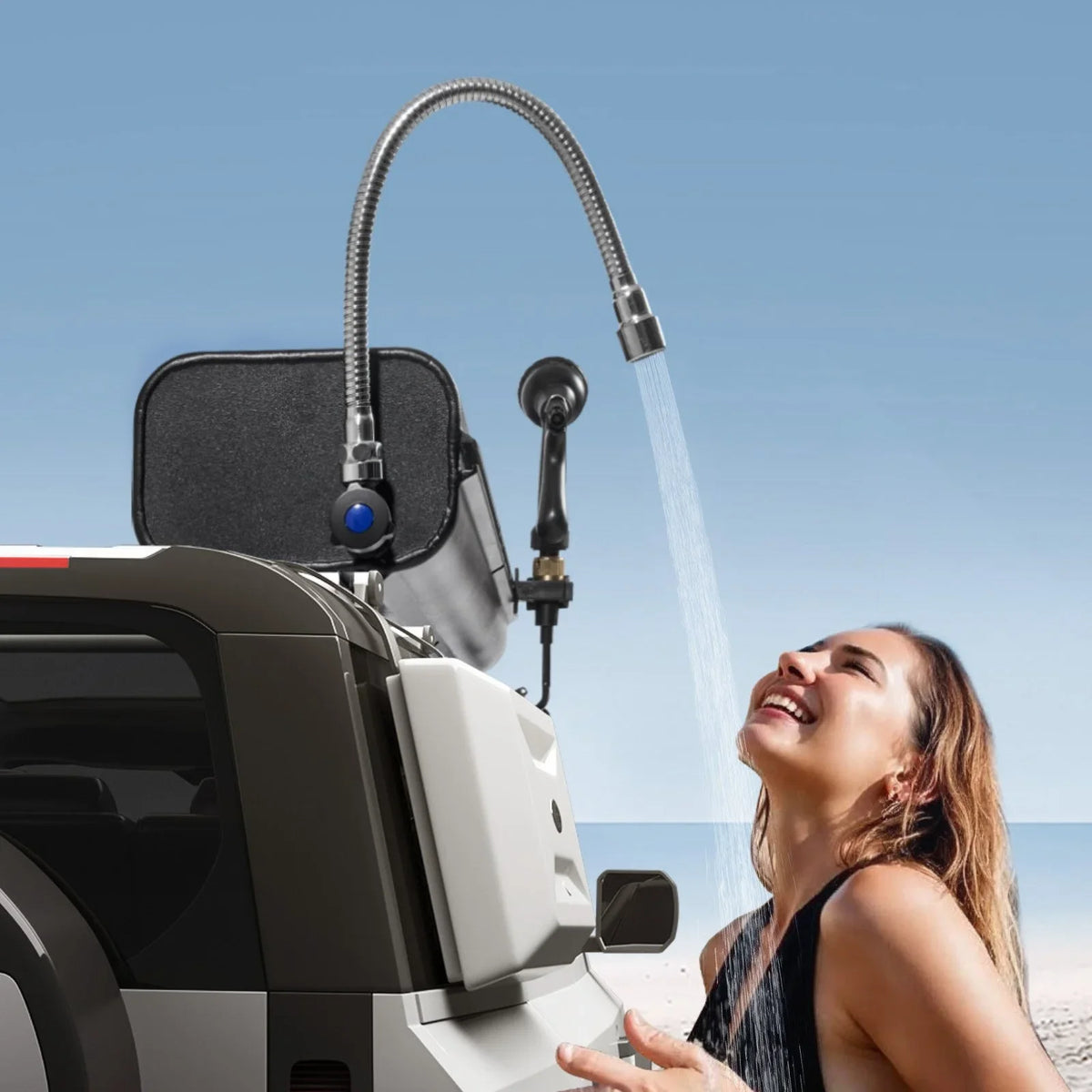 8 Gal Roof Rack Water Tank Portable Water Tank with Splash-Guard Panel - View 7