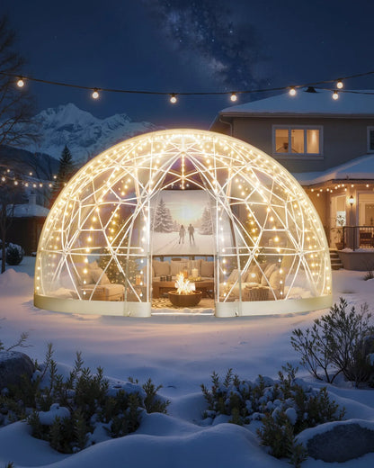 9.5x5.7 ft Garden Bubble Tent for 2-4 Person Outdoor Clear Geodesic Dome Window - View 6