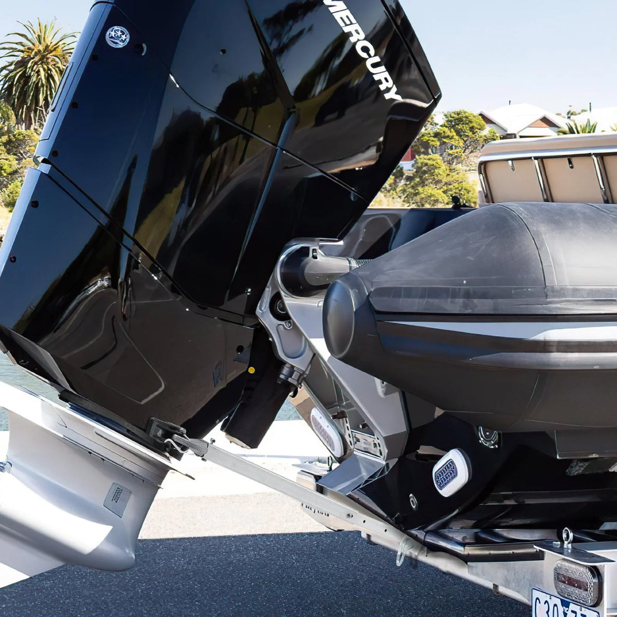 Adjustable Transom Saver 23-35 in Boat Transom Saver with Composite Head - View 7