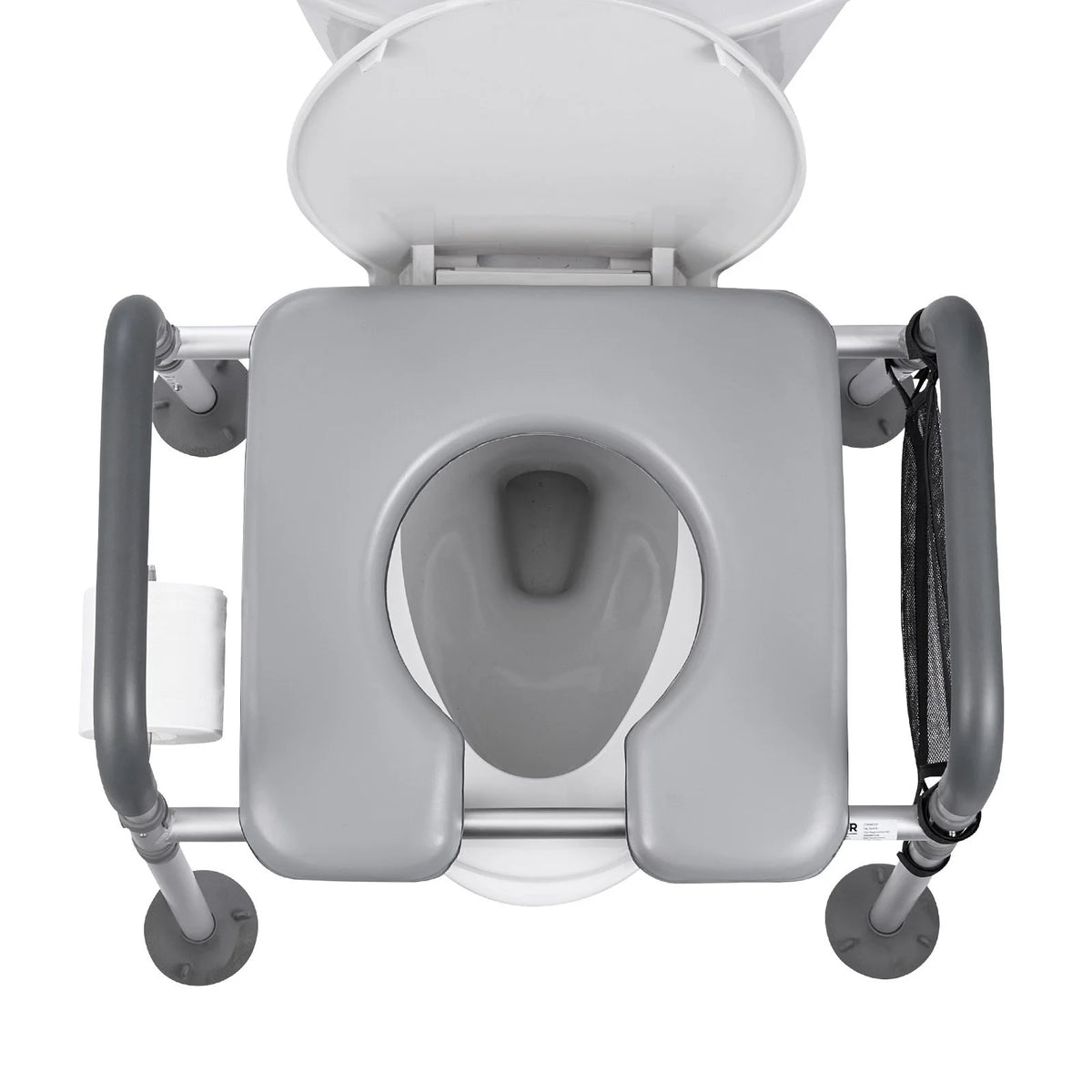 Bedside Commode Chair 4-in-1 Raised Toilet Seat Adjustable Height 500 lbs - View 8