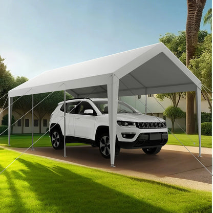 Carport Car Canopy 10 x 20 FT Heavy Duty Portable Car Garage Shelter Tent White - View 7