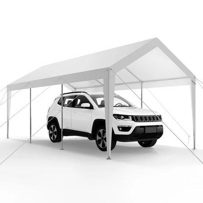 Carport Car Canopy 10 x 20 FT Heavy Duty Portable Car Garage Shelter Tent White - View 8