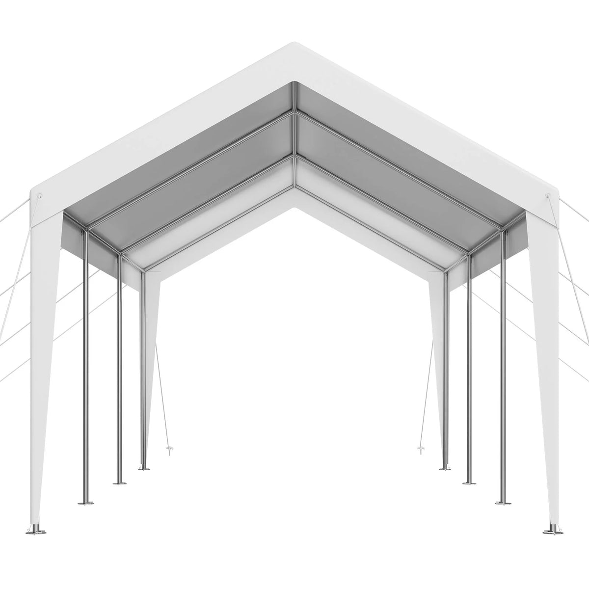 Carport Car Canopy 10 x 20 FT Heavy Duty Portable Car Garage Shelter Tent White - View 9
