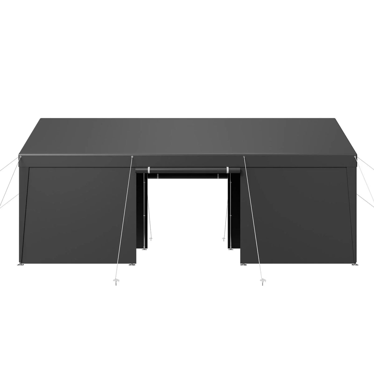 Carport Car Canopy 12x20FT Heavy Duty Outdoor Car Shelter with Sidewalls Grey - View 10