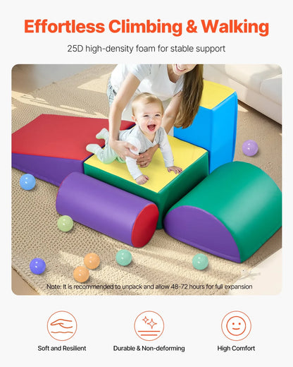 Climbing Toys 5 Piece Foam Climbing Blocks Set for Toddlers and Preschoolers - View 3