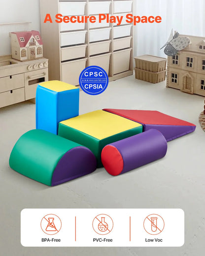 Climbing Toys 5 Piece Foam Climbing Blocks Set for Toddlers and Preschoolers - View 4