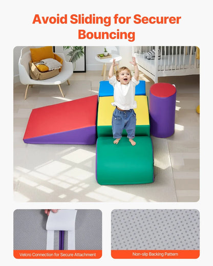 Climbing Toys 5 Piece Foam Climbing Blocks Set for Toddlers and Preschoolers - View 5