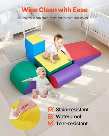 Climbing Toys 5 Piece Foam Climbing Blocks Set for Toddlers and Preschoolers - View 6