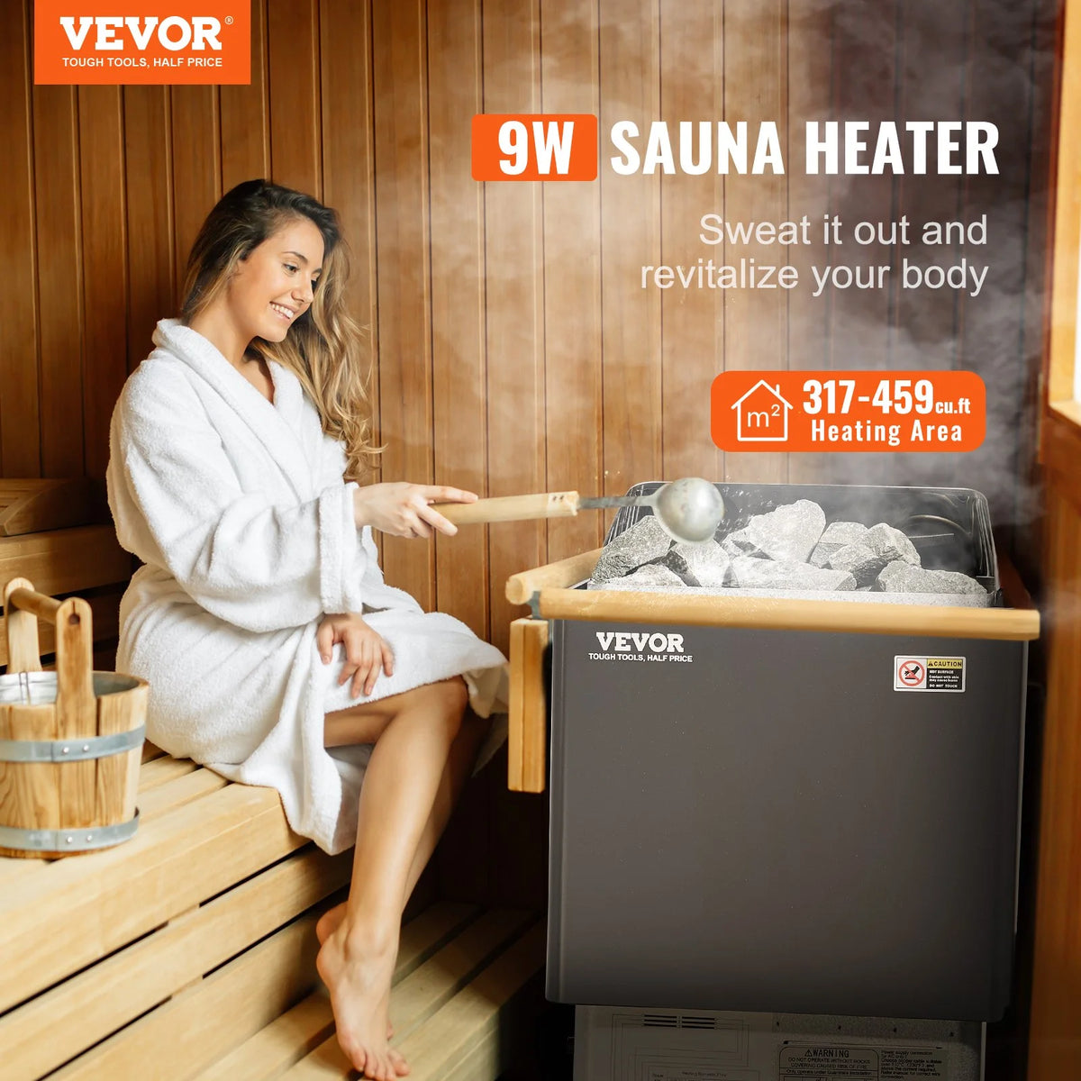 electric sauna heater 9KW - VEVOR 220V Digital Stove
