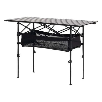 Folding Portable Camping Table Aluminum Outdoor Picnic Roll up Table Storage Bag - View 8