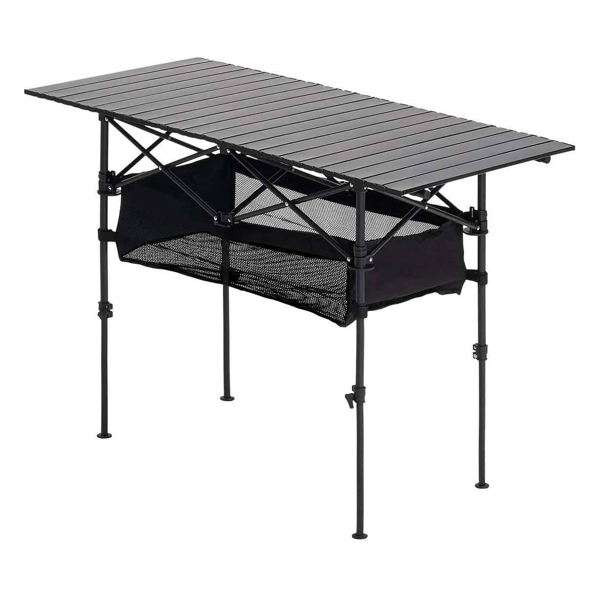 Folding Portable Camping Table Aluminum Outdoor Picnic Roll up Table Storage Bag - View 9