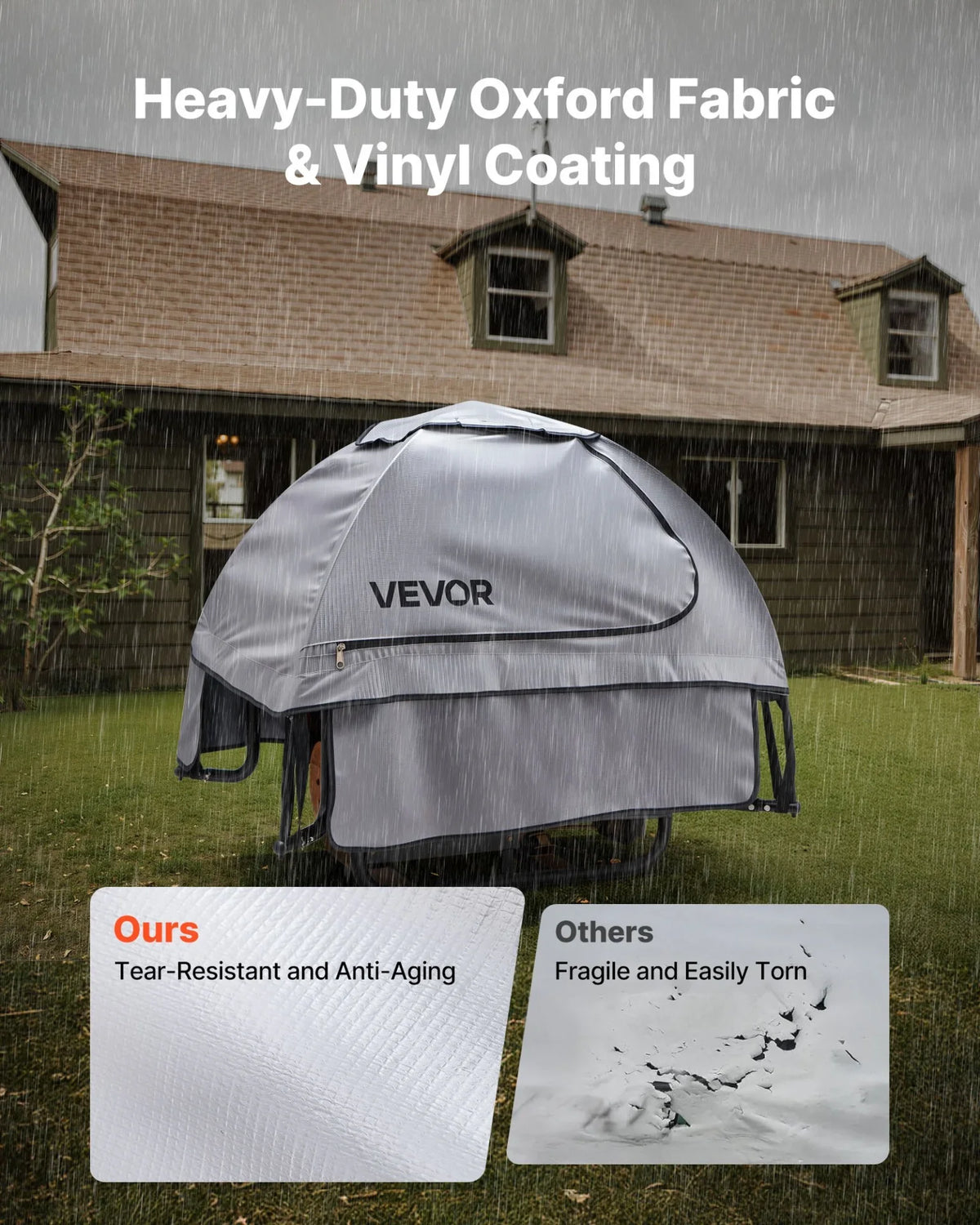 Generator Cover Universal Waterproof Cover 36x26x26 in for 70-108 in Gray - View 3