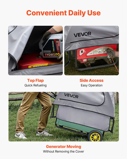 Generator Cover Universal Waterproof Cover 36x26x26 in for 70-108 in Gray - View 4