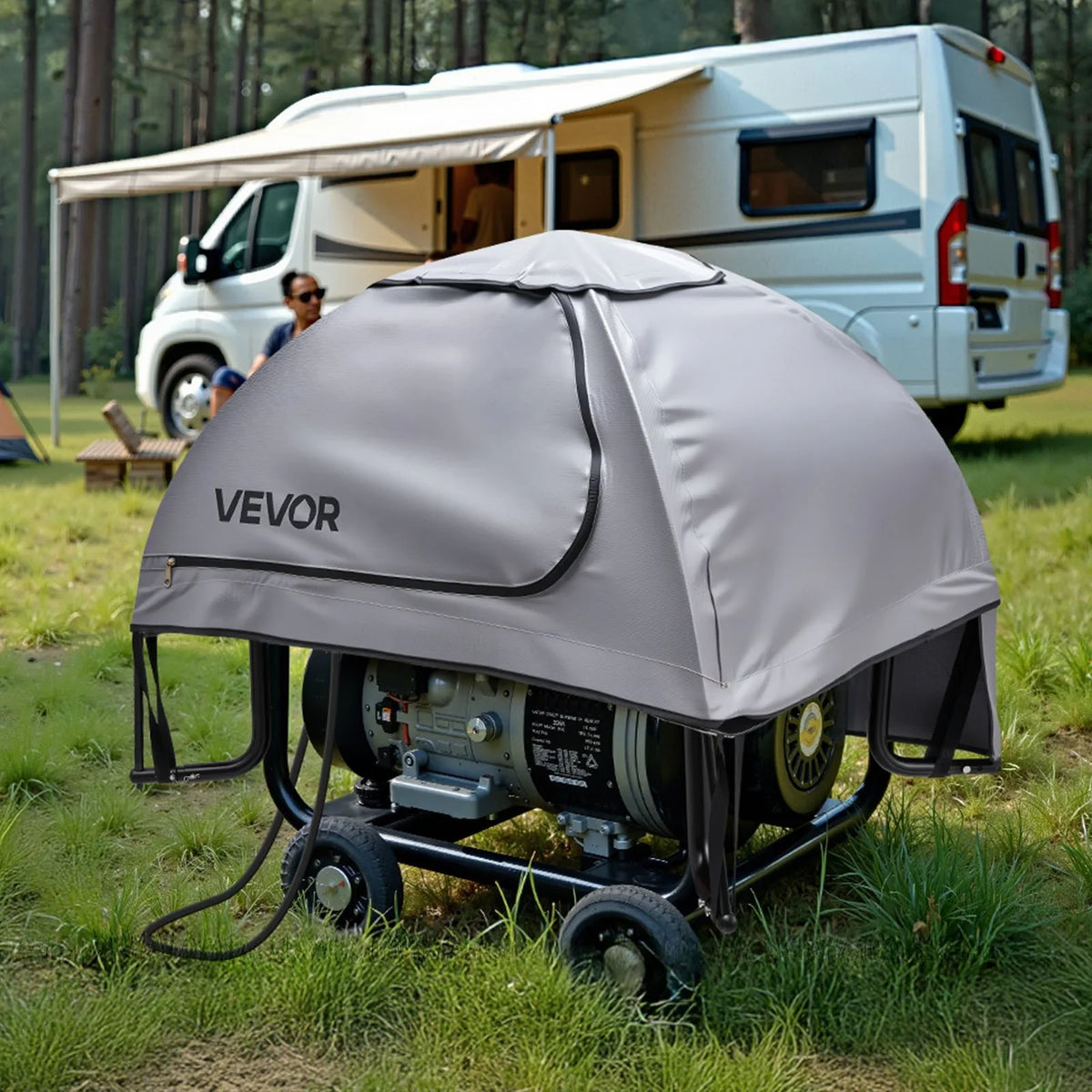 Generator Cover Universal Waterproof Cover 36x26x26 in for 70-108 in Gray - View 7