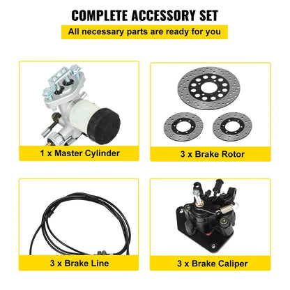 Go-kart Brake Master Cylinder Kit Kd150brkit Hammerhead Hydraulic Universal - View 5
