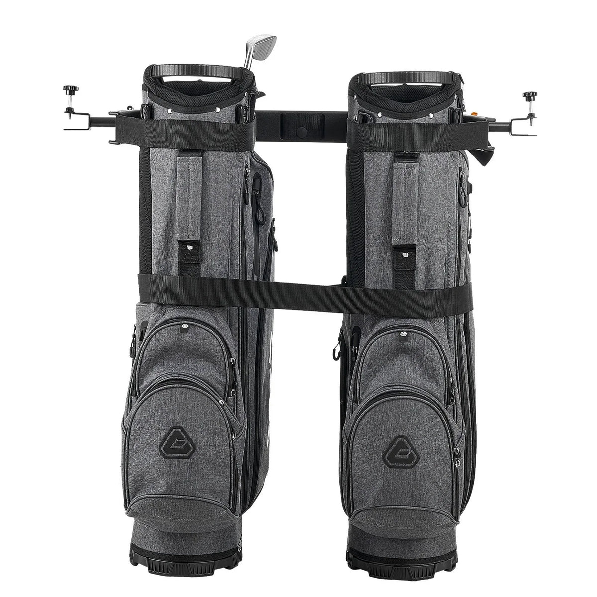 Golf Bag Holder Bracket Attachment Adjustable Golf Bag Bar for Most 2+2 Cart - View 11