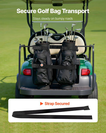 Golf Bag Holder Bracket Attachment Adjustable Golf Bag Bar for Most 2+2 Cart - View 5