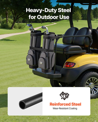 Golf Bag Holder Bracket Attachment Adjustable Golf Bag Bar for Most 2+2 Cart - View 6