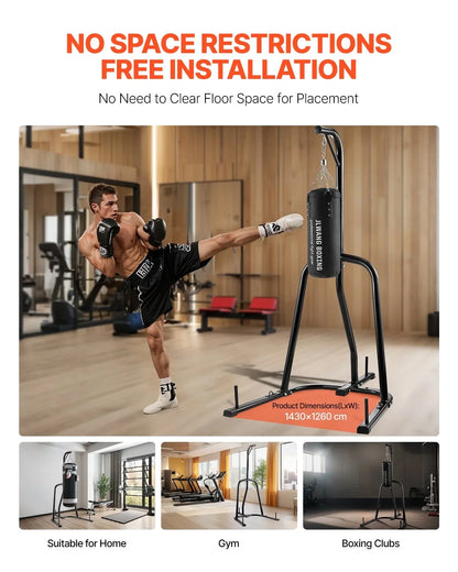 Heavy Duty Punching Bag Frame Boxing Punching Stand Steel for Gym Fitness - View 5