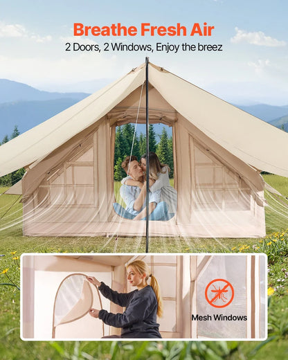 Inflatable Tent for Camping 3-5 Person Glamping Tent with Pump Canopy - View 5