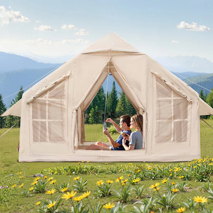Inflatable Tent for Camping 4-6 Person Glamping Tent with Pump Easy Set up - View 8
