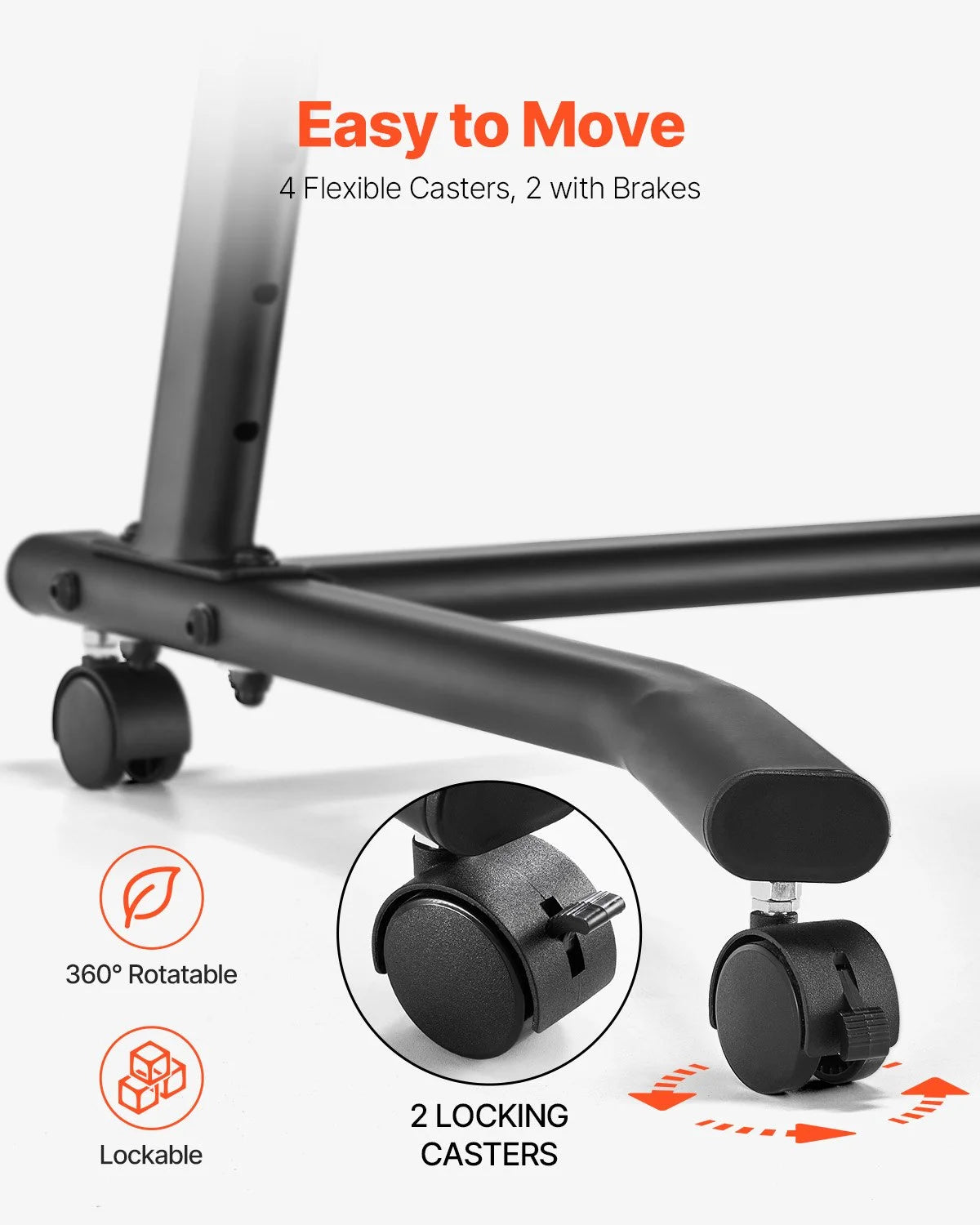 Mobile Cycling Desk Foldable Bike Trainer Fitness Desk with Lockable Wheel - View 5
