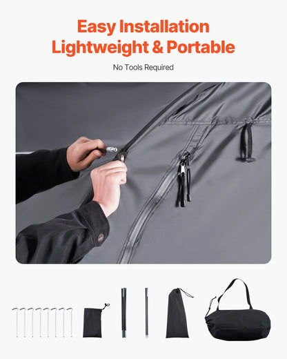 Outdoor Bike Storage Tent Fan-Shaped Waterproof Bike Tent for 4 to 5 Bikes - View 4