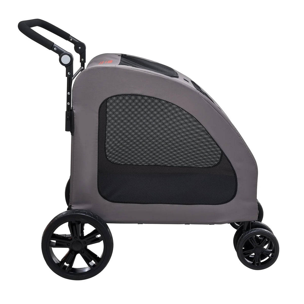 Pet Stroller 4-Wheels Dog Stroller Carrier 160lbs Weight Capacity Portable - View 10