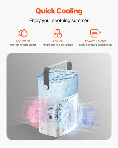 Portable Air Conditioner 4-in-1 Evaporative Air Cooler & Remote Control 3 Speeds - View 2