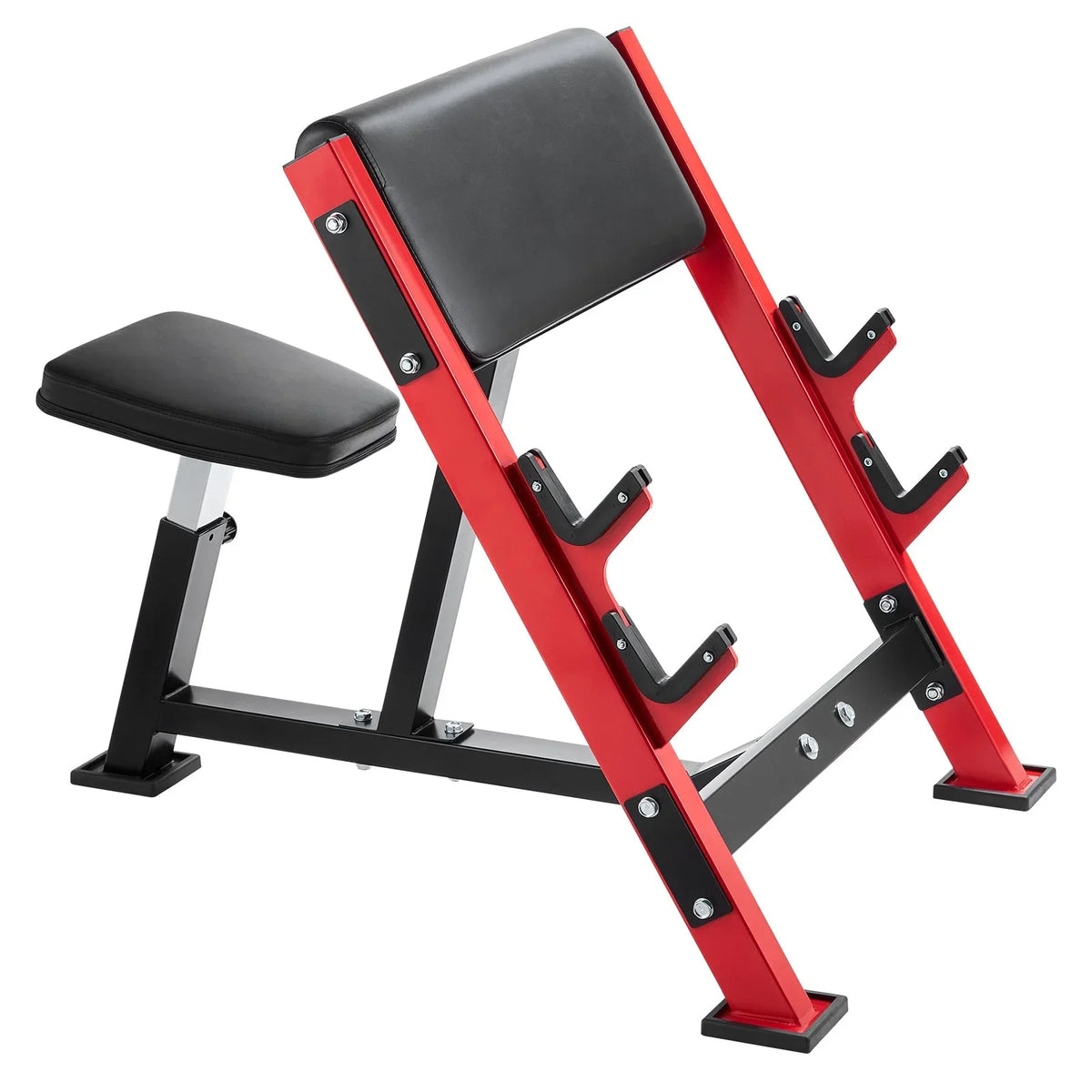 Preacher Curl Bench Adjustable Home Gym Biceps Machine Barbell Equipment - View 10