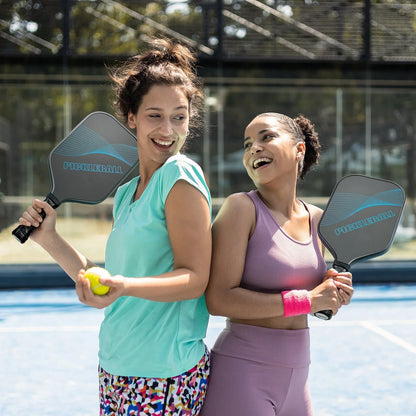 Pro Carbon Fiber Pickleball Paddle Honeycomb Core Racket for Adults Blue - View 7