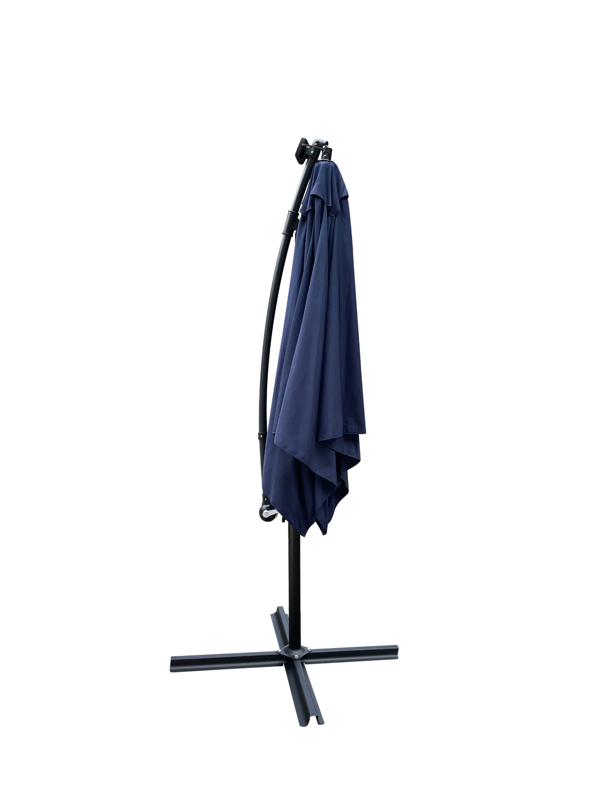 Rectangle Outdoor Patio Umbrella Solar Powered LED Lighted Waterproof 6 Ribs with Crank and Cross Base - View 28