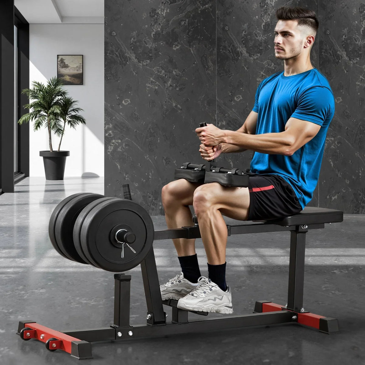 Seated Calf Machine Calf Raise Equipment Seated Leg Exercise Home Gym 440 lbs - View 8