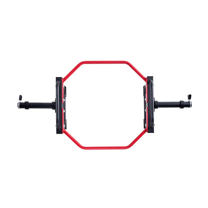 Trap Bar Hex Bar, 2-Inch Hex Barbell, 500 LBS Capacity Shrug Bars, Weightlifting and Strength Training Equipment, Home Gym for Squats, Deadlifts, Shoulder Presses, Red - View 2