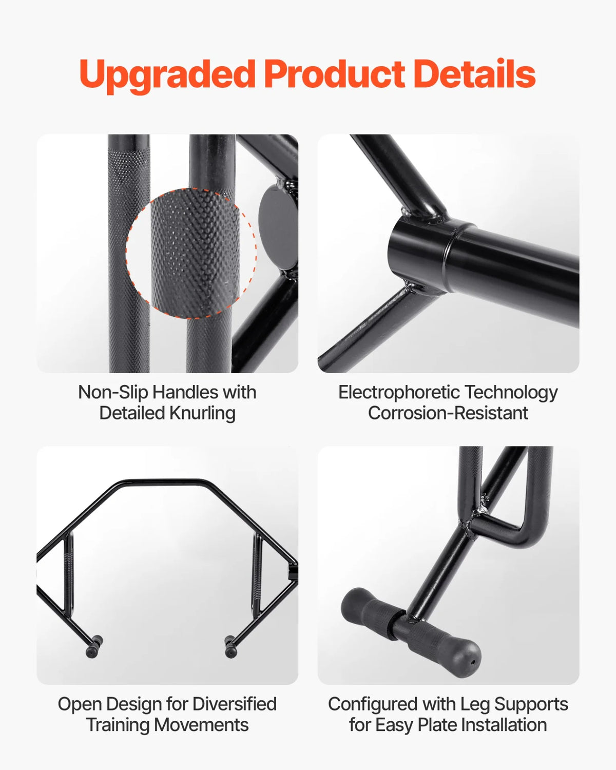 Trap Bar Hex Bar Squat Shrug Barbell Weightlifting Open-Ended Frame 2 inch - View 3