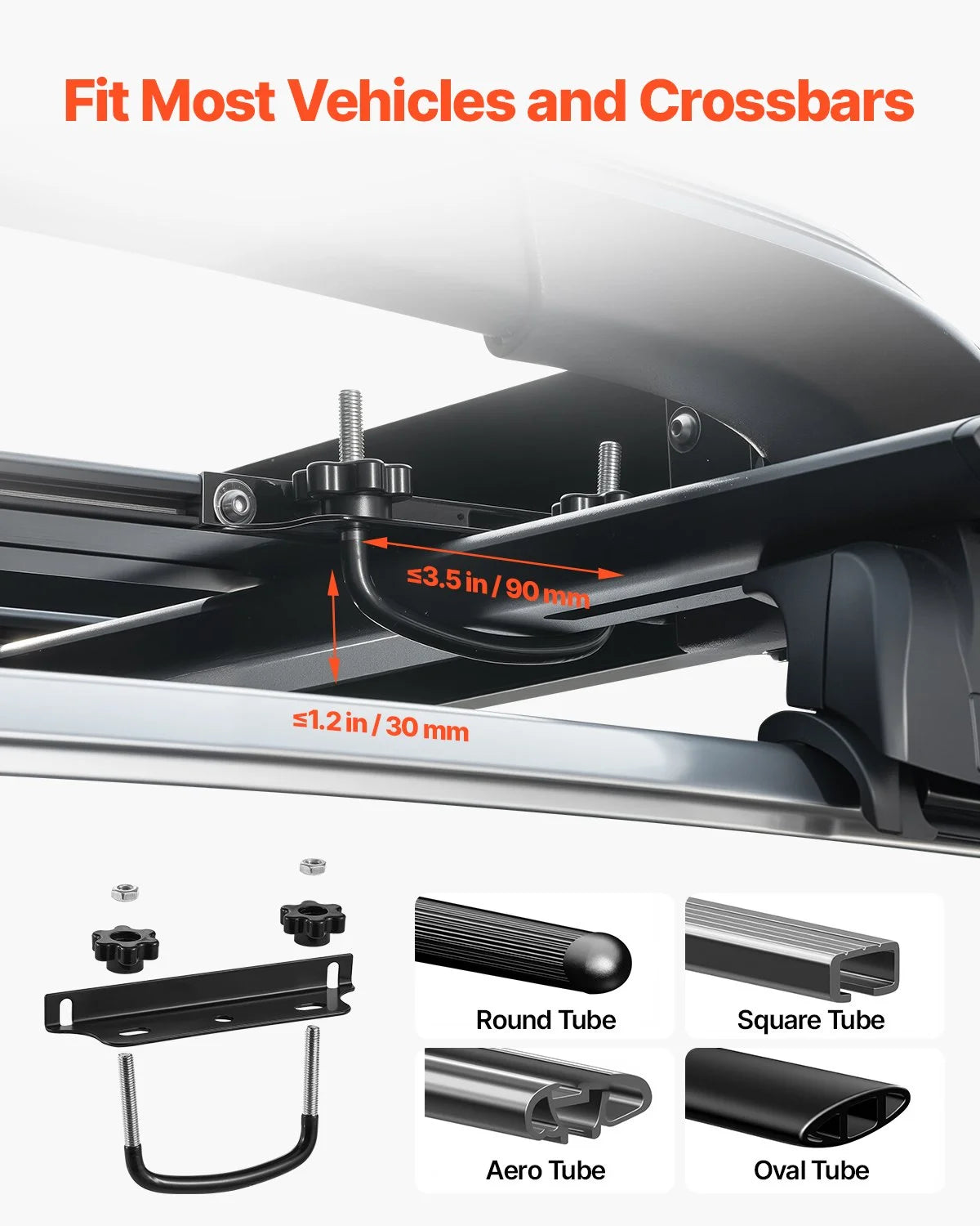 Universal Roof Rack Cargo Carrier Basket 48 x 40 x 5.6 in Car Top Luggage Holder - View 2