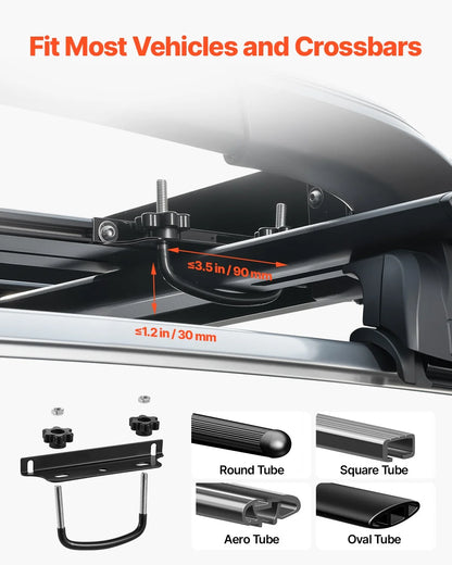 Universal Roof Rack Cargo Carrier Basket 48 x 40 x 5.6 in Car Top Luggage Holder - View 2