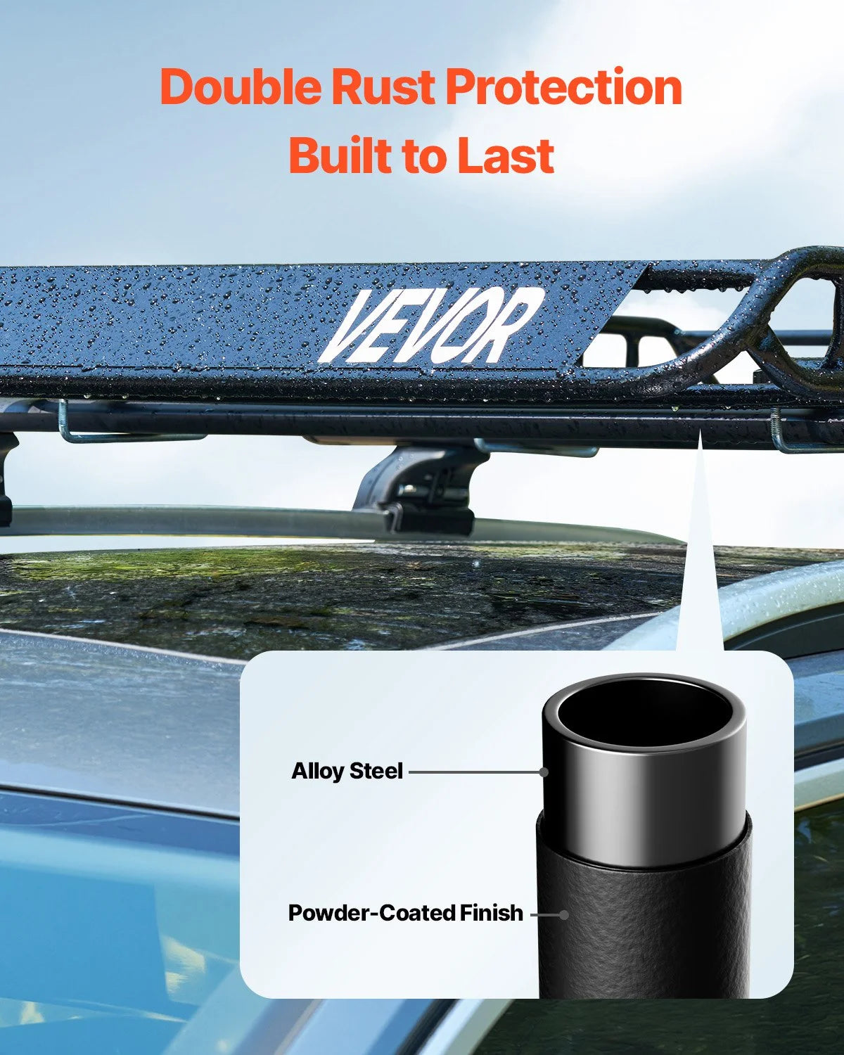 Universal Roof Rack Cargo Carrier Basket 64x50x4.1 in Car Top Luggage Holder Net - View 3