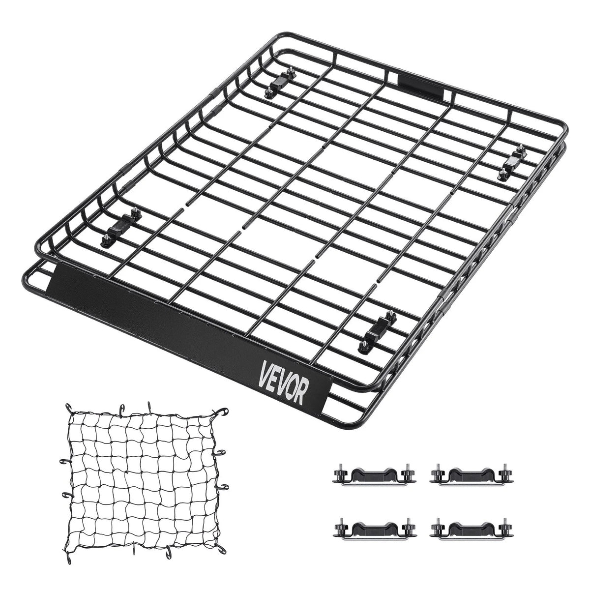 Universal Roof Rack Cargo Carrier Basket 64x50x4.1 in Car Top Luggage Holder Net - View 8
